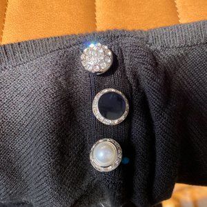 WHBM | Black Blingy Sweater